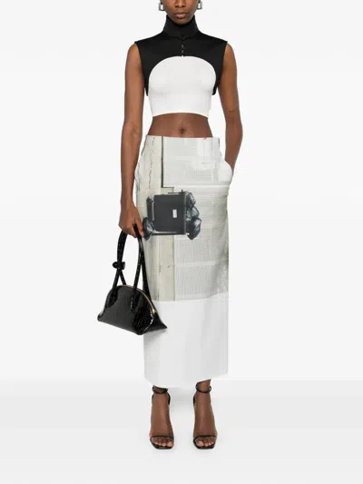 Hui Milano Funnel-neck Vest In Blue