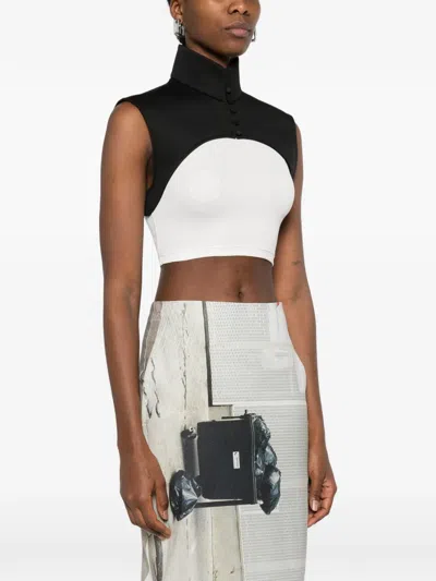 Hui Milano Funnel-neck Vest In Blue