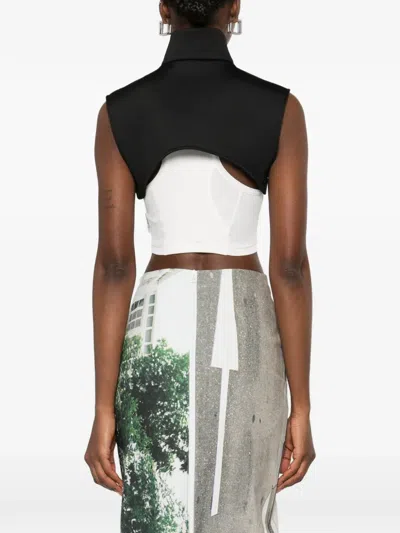 Hui Milano Funnel-neck Vest In Blue