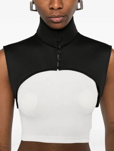 Hui Milano Funnel-neck Vest In Blue