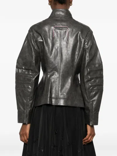 Hui Milano Single-breasted Jacket In Gray