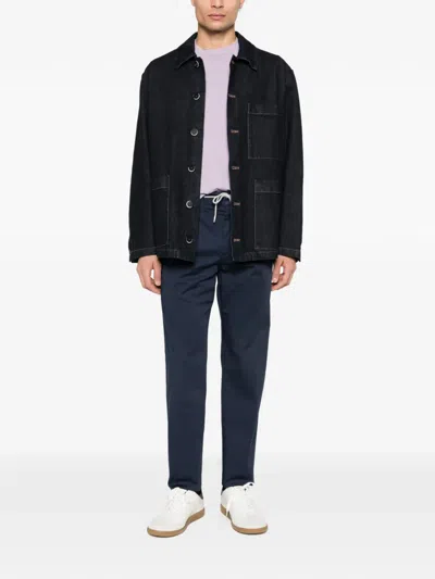 Eleventy Stretch Cotton Blend Joggers In Blue