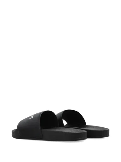 Balmain Logo Slides In Black
