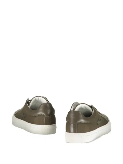 Paul & Shark Lace-up Sneakers In Green