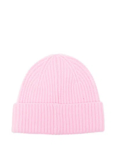 Mc2 Saint Barth Embroidered Beanie Hat In Pink