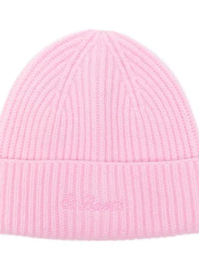 Mc2 Saint Barth Embroidered Beanie Hat In Pink