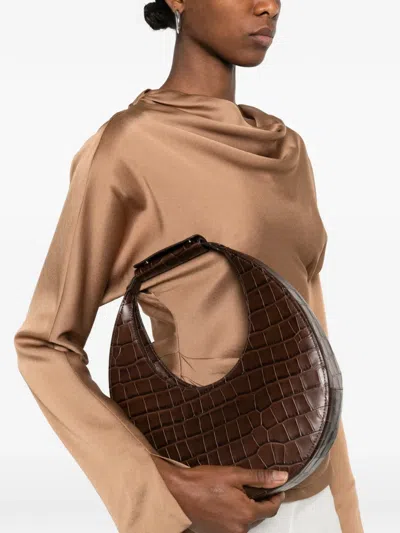 Staud Moon Tote Bag In Brown