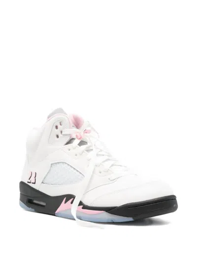 Nike Air Jordan Lace-up Sneakers In White