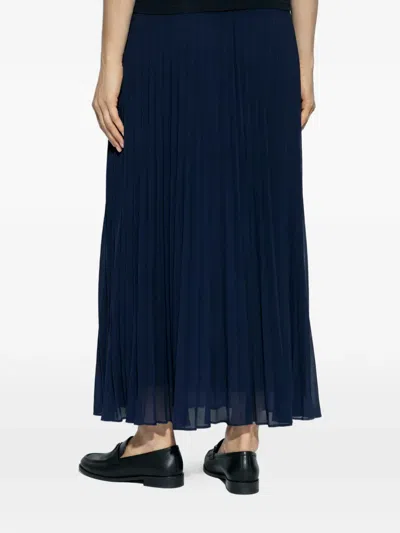 Michael Michael Kors Pleated Skirt In Blue