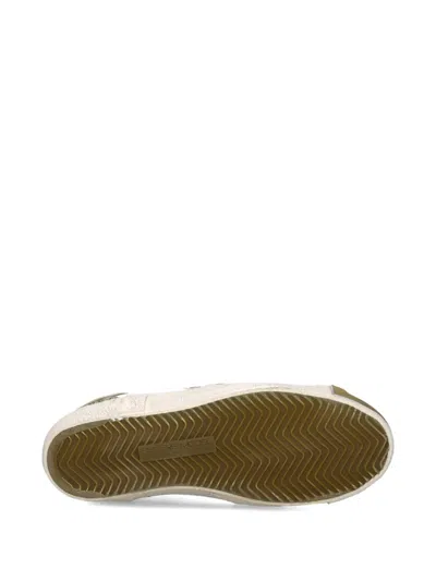 Philippe Model Sneakers Prsx Women With Glitter Heel Tab In White