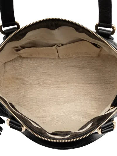 Pre-owned Gucci 2000-2015 Small Leather Soho Working Satchel In Black