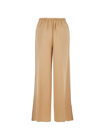 Forte Forte Elasticated-panel Trousers In Brown