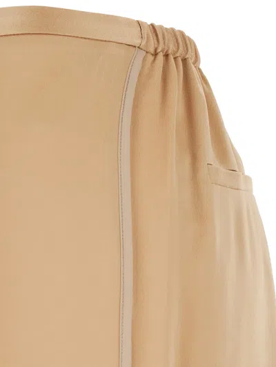 Forte Forte Elasticated-panel Trousers In Brown