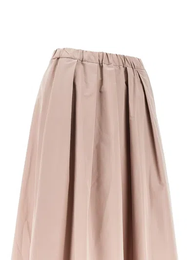 Weekend Max Mara Plated Midi Skirt In Neutral