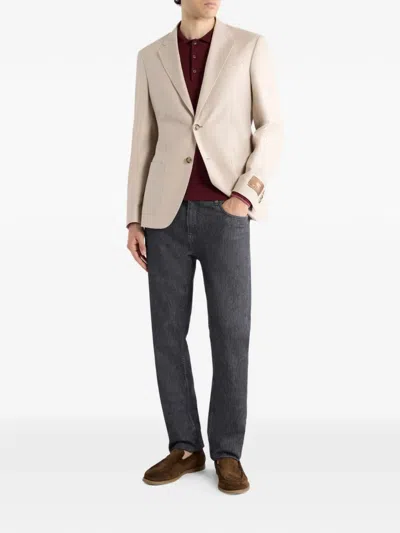 Etro Single-breasted Blazer In Neutral