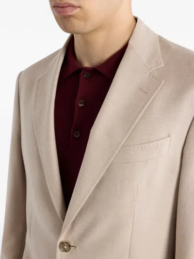 Etro Single-breasted Blazer In Neutral