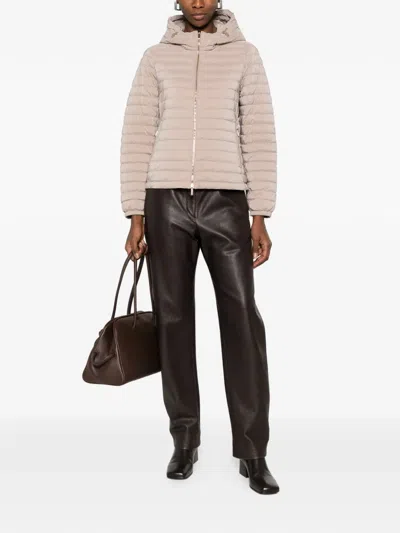 Moorer Long-sleeved Cotton Jacket In Neutral