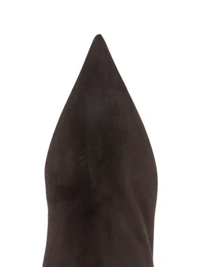 Paris Texas Vera 85 Suede Ankle Boots In Brown