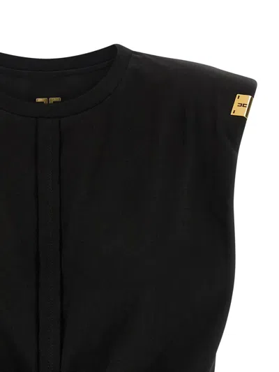 Elisabetta Franchi Knot-detail Tank Top In Black