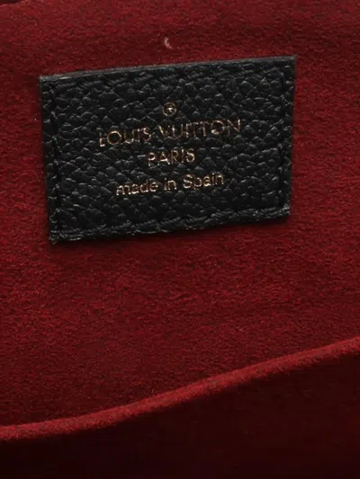 Pre-owned Louis Vuitton 2021-2025 Monogram Empreinte Giant Grand Palais Satchel In Black