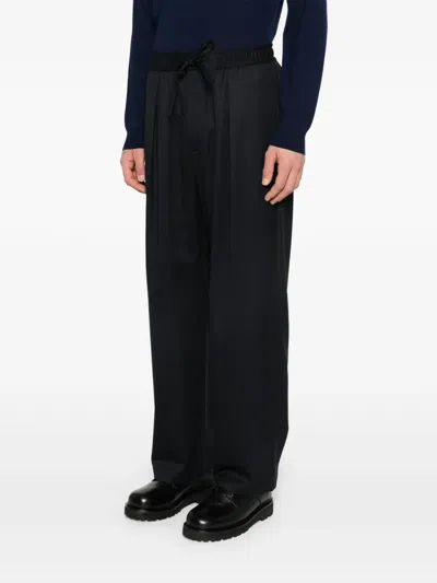 Attachment Drawstring Trousers In Black