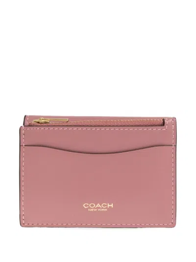 Coach Logo Wallet In Pink