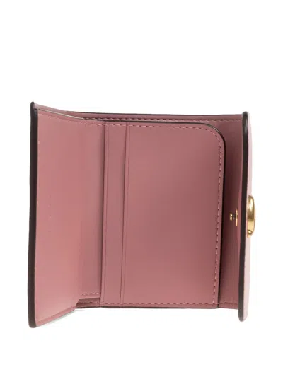 Coach Logo Wallet In Pink