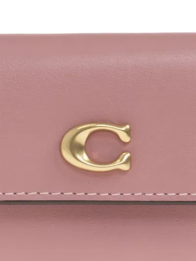 Coach Logo Wallet In Pink