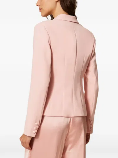 Twinset Double-breasted Blazer In Pink