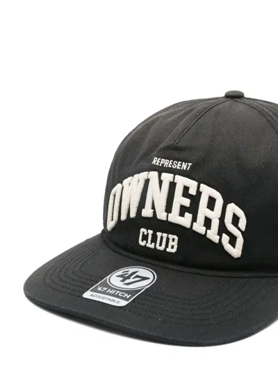 Represent Embroidered Baseball Cap In Black