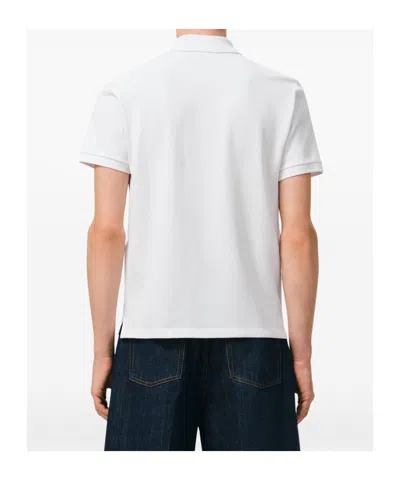 Ami Alexandre Mattiussi Ami Paris Men White Polo Shirt With Adc Embroidery On The Front And Classic Collar In Cotton Man In Multi