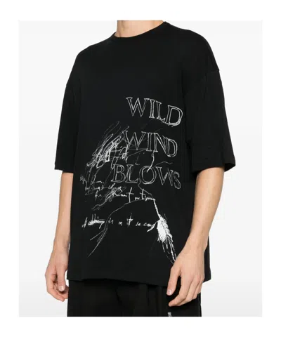 Ann Demeulemeester Printed T-shirt In Black
