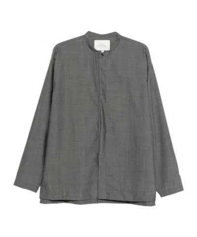 Studio Nicholson Long-sleeved Shirt In Gray