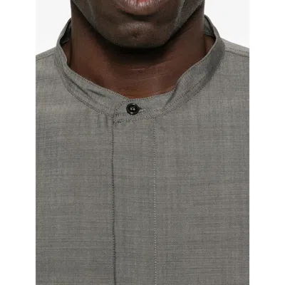 Studio Nicholson Long-sleeved Shirt In Gray