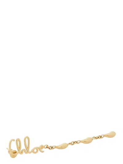 Chloé Iconic Dangling Earrings For Pierced Ears In Gold