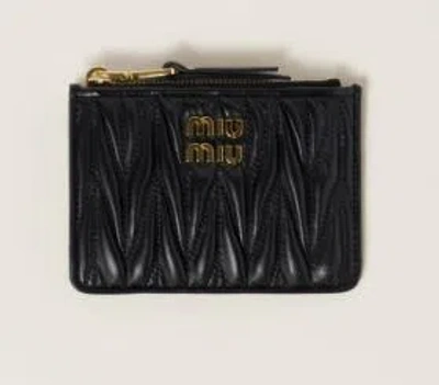 Miu Miu Credit Card Holder Accessories In Black