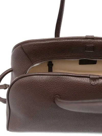 Jacquemus Le Turismo Shoulder Bag Knotted Detail Leather In Brown