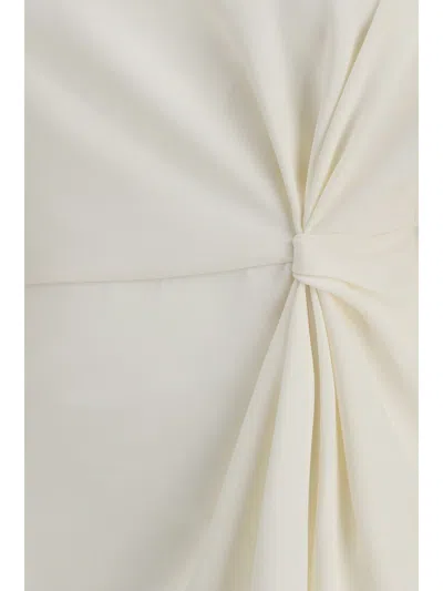 Valentino Asymmetric One-shoulder Silk-cady Mini Top In White