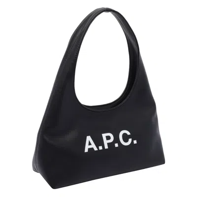 Apc A.p.c. Black Bag With Magnetic Fastening In Pink