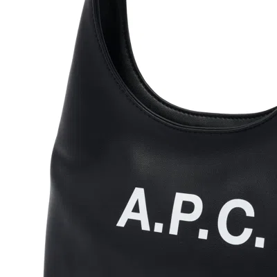 Apc A.p.c. Black Bag With Magnetic Fastening In Pink