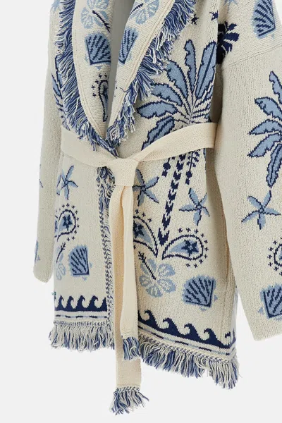 Alanui Long Cardigan Echoes Of The Island In Multi