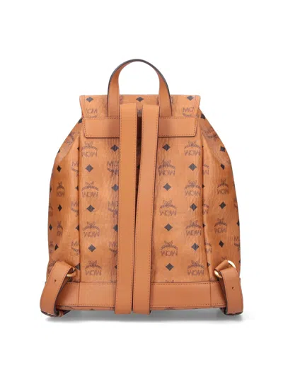 Mcm Straps Detail Hardware Pockets Handle In White