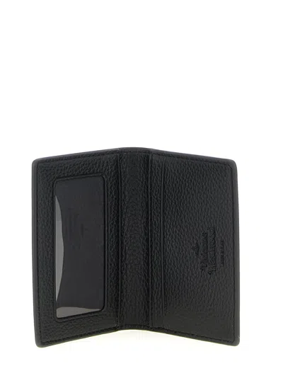 Vivienne Westwood Orb Logo Card Holder In Black