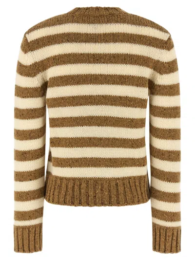 Apc Striped Sweater Sweaters And Cardigans Brown In Brown