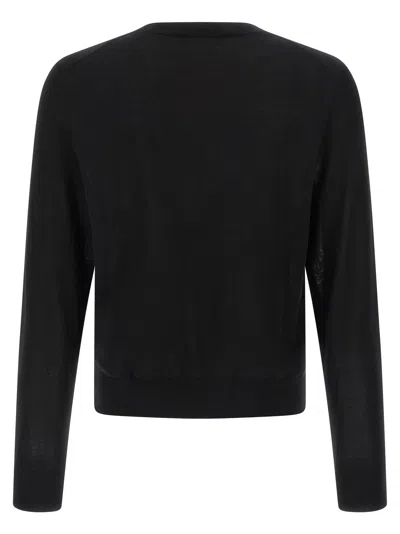 Dsquared2 Wool Sweater Sweaters And Cardigans Black In Black
