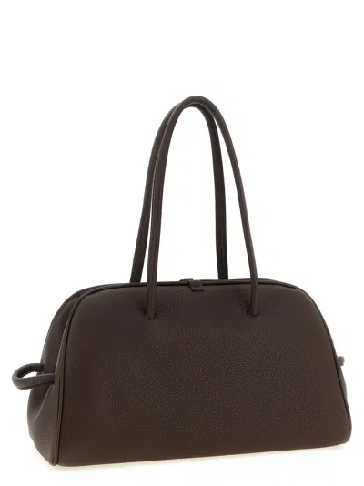 Jacquemus Le Turismo Shoulder Bag Knotted Detail Leather In Brown