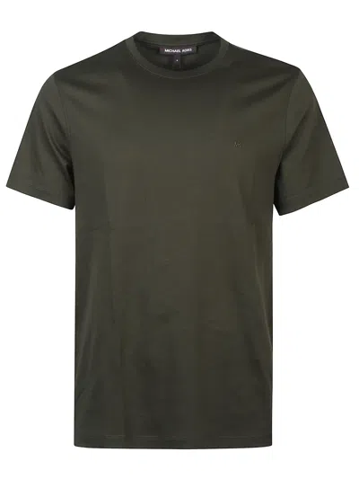 Michael Kors Short Sleeves T-shirt With Logo In Green