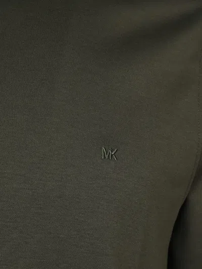Michael Kors Short Sleeves T-shirt With Logo In Green