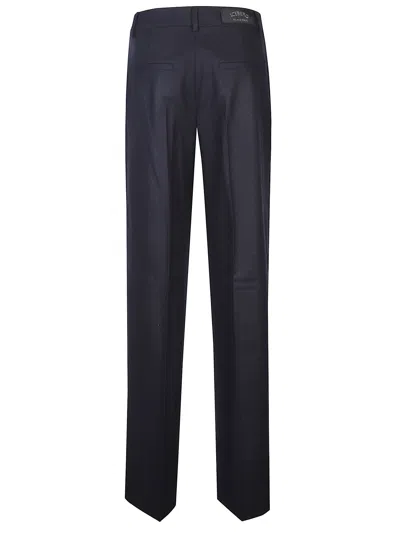 Iceberg Pleated Zipper Casual Pants In Blue