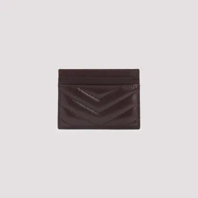Saint Laurent Ysl Card Case In Pattern